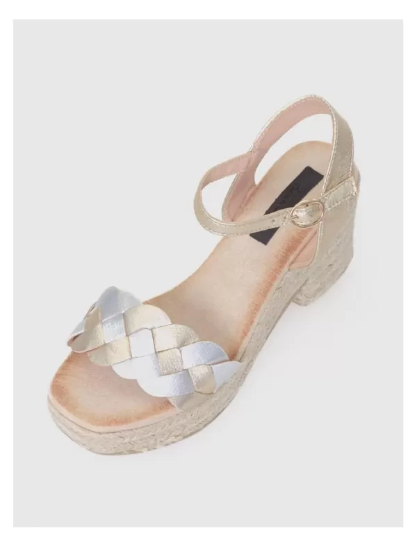 KAMOME TRENDS Alpargata Badra Platino>Mujer Alpargatas