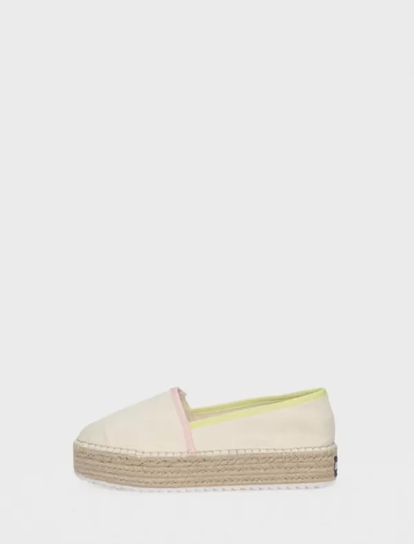 TOMMY HILFIGER Alpargatas Tommy Jeans Flatform Espadrille Beig>Mujer Alpargatas
