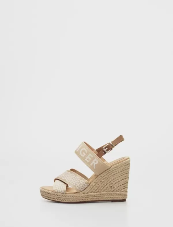TOMMY HILFIGER Alpargatas Tommy Webbing High Wedge Sandal Beig>Mujer Alpargatas