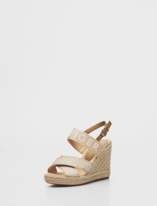 TOMMY HILFIGER Alpargatas Tommy Webbing High Wedge Sandal Beig>Mujer Alpargatas