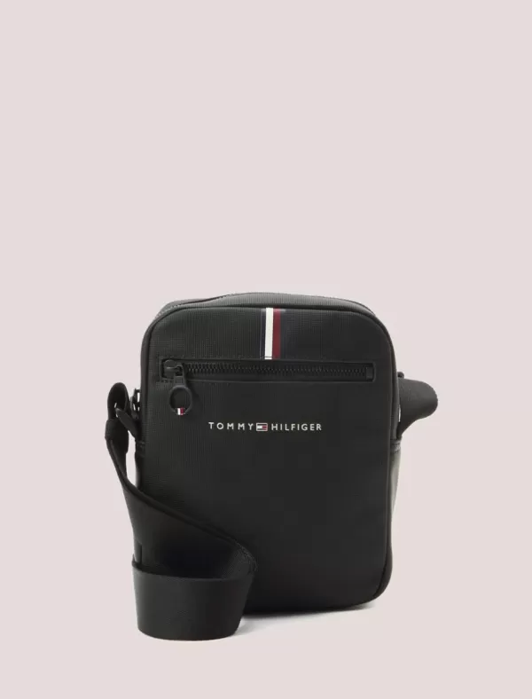 TOMMY HILFIGER Bandolera Th Essential Pique Minireporter Negro>Hombre Bandoleras