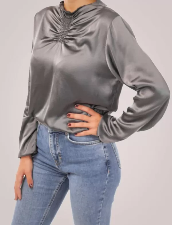 OBVIO Blusa Kala Gris>Mujer Tops Y Camisas