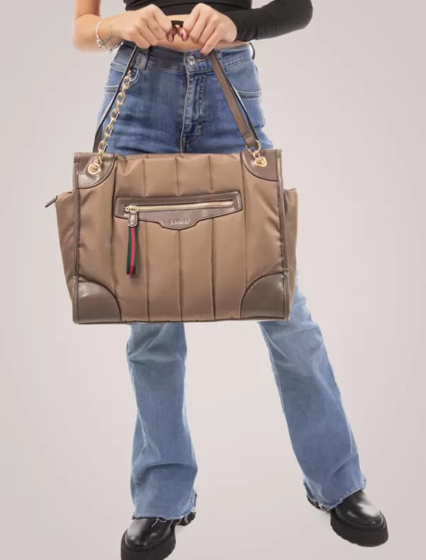 C.N.P. Bolso Mujer Binnari 19943 Taupe>Mujer Bolsos