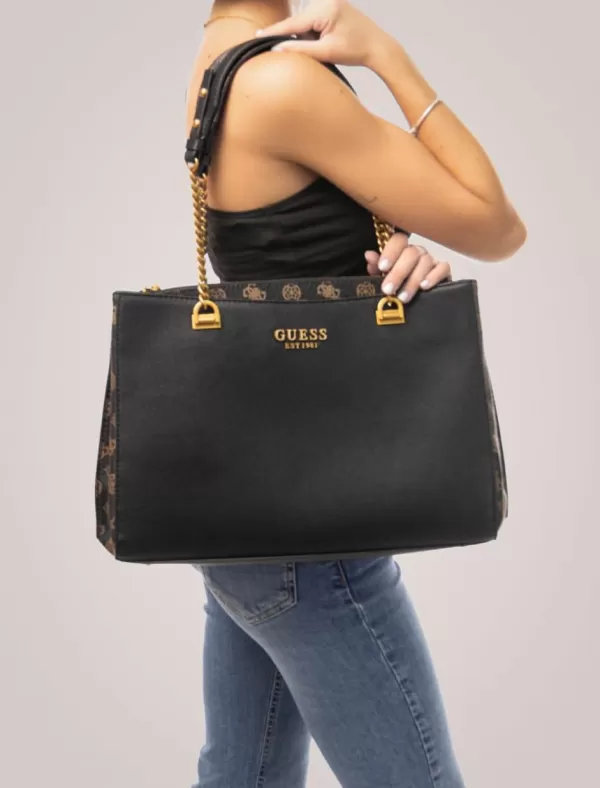 GUESS Bolso Mujer Bolsos Fynna Negro>Mujer Bolsos
