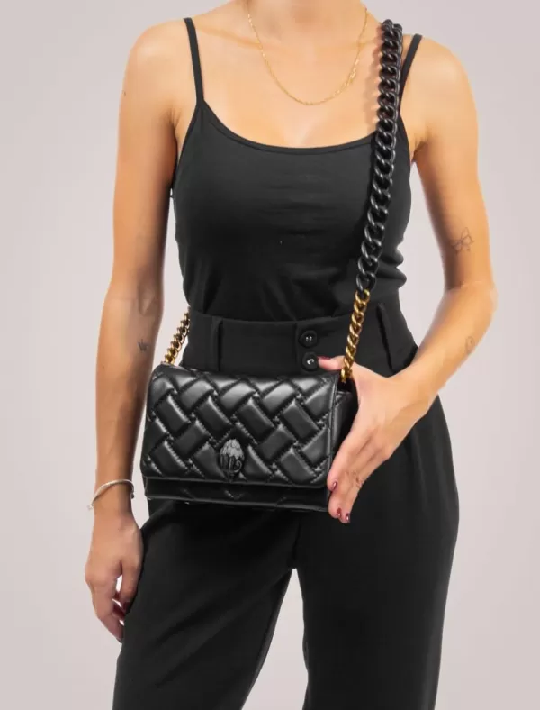 KURT GEIGER Bolso Mujer Mini Kensington Kurt-Blk/Other-Leather Negro>Mujer Bolsos