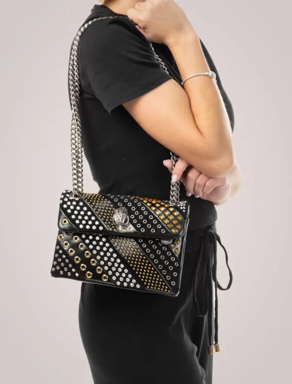 KURT GEIGER Bolso Mujer Mini Kensington Studs-Blk/Other-Leather Negro>Mujer Bolsos