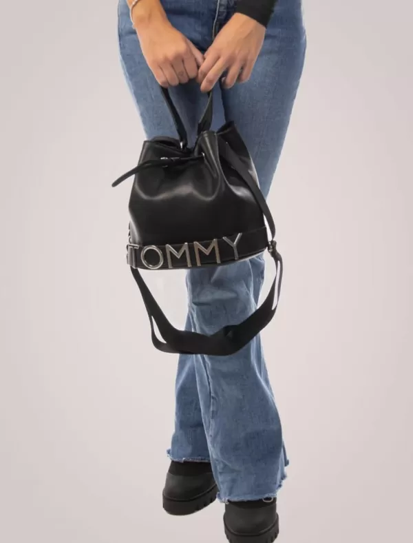 TOMMY HILFIGER Bolso Mujer Tjw Bold Bucket Bag Negro>Mujer Bolsos