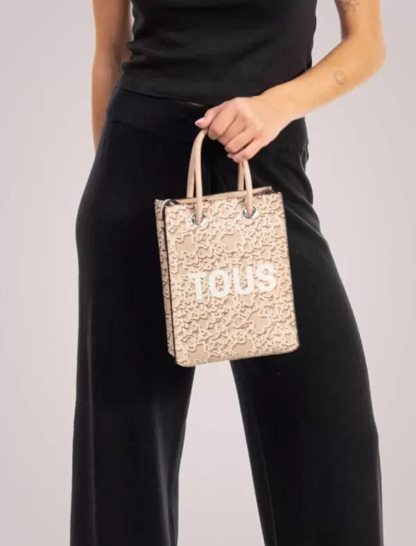 TOUS Bolso Mujer Kaos Mini Evolution Taupe>Mujer Bolsos