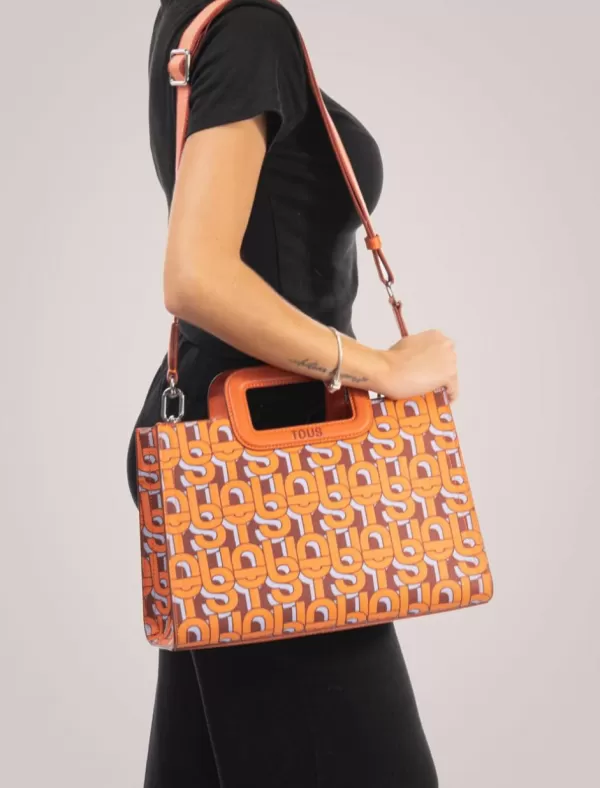 TOUS Bolso Mujer Manifesto Shopping M Naranja>Mujer Bolsos