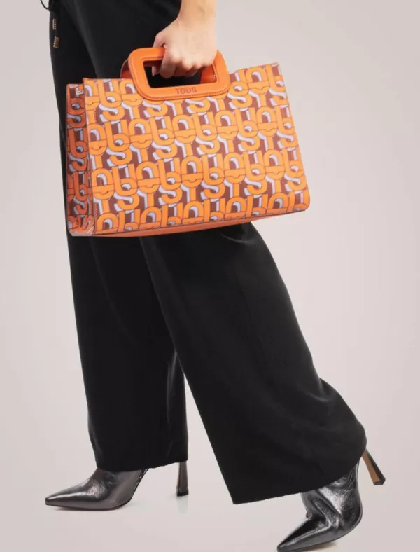 TOUS Bolso Mujer Manifesto Shopping M Naranja>Mujer Bolsos