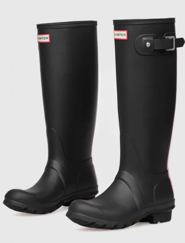 HUNTER Bota Original Torg Tall Lg Bkstrp Negro>Mujer Botas