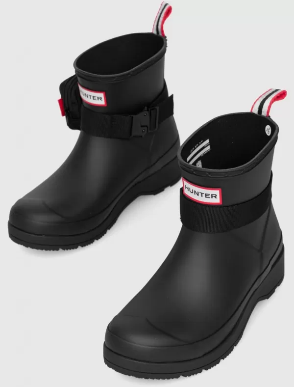 HUNTER Botin Play Short Gears On Pouch Buckle Belt Negro>Mujer Botines