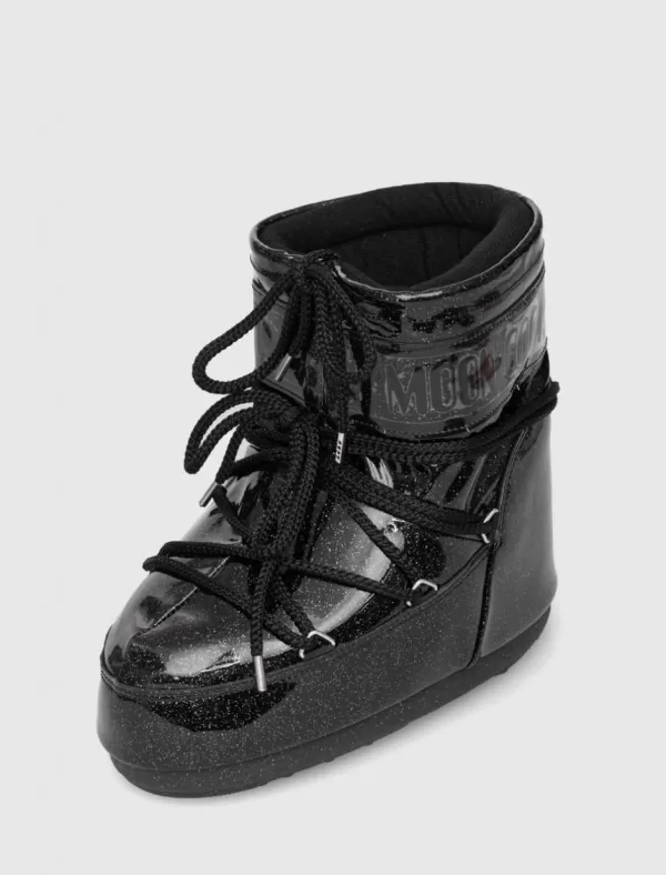MOON BOOT Botin Icon Low Glitter Negro>Mujer Botines