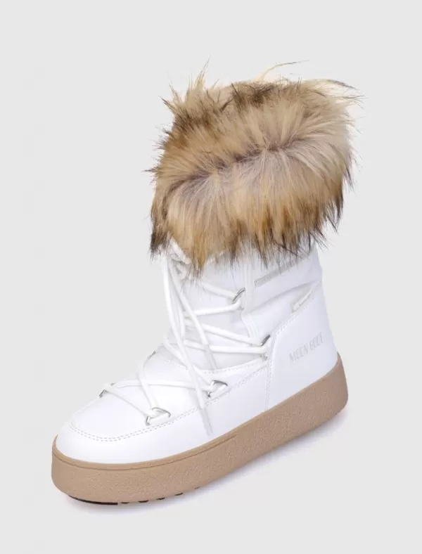 MOON BOOT Botin Track Monaco Low Blanco>Mujer Botines