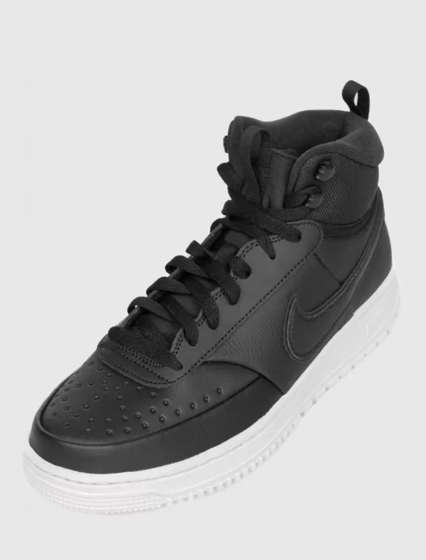 NIKE Botin Court Vision Mid Winter Negro>Hombre Zapatillas