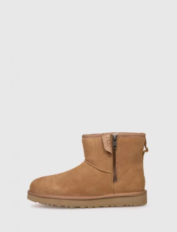 UGG Botin Classic Mini Bailey Zip Cuero>Mujer Botines