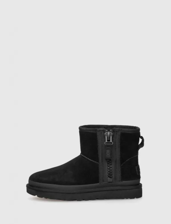 UGG Botin Classic Mini Zipper Tape Negro>Mujer Botines