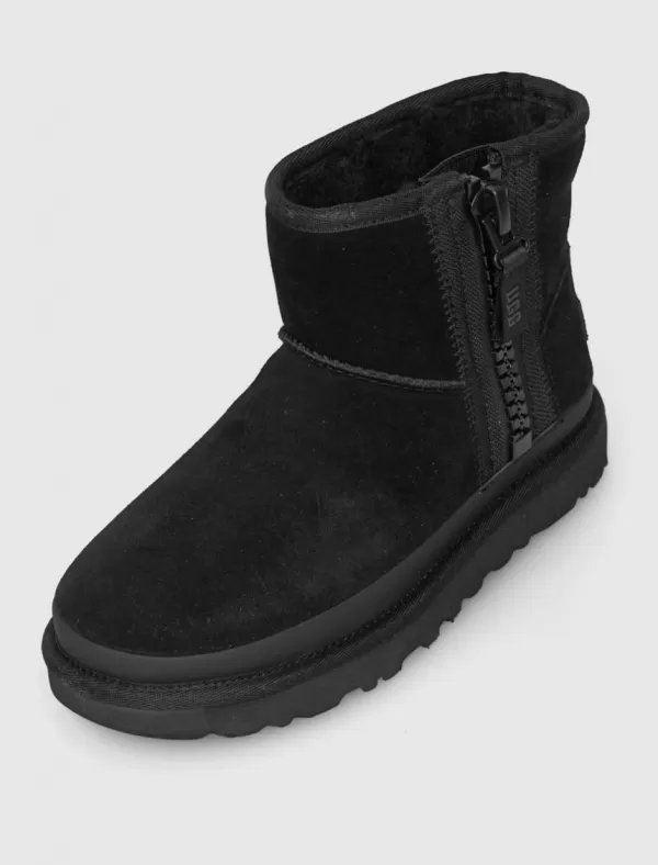 UGG Botin Classic Mini Zipper Tape Negro>Mujer Botines