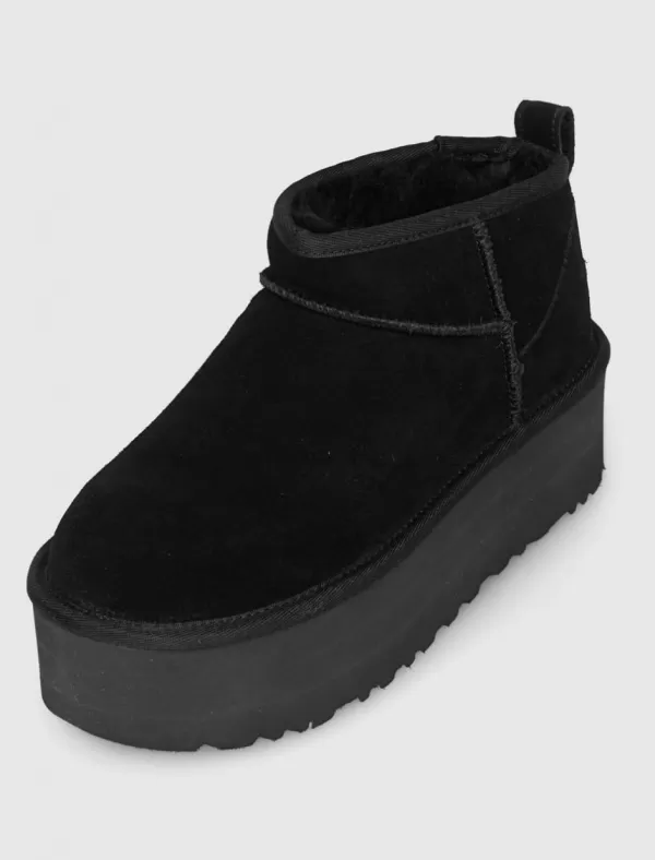 UGG Botin Classic Ultra Mini Platform Negro>Mujer Botas