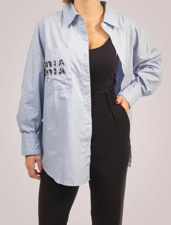 OBVIO Camisa Lara Azul>Mujer Tops Y Camisas