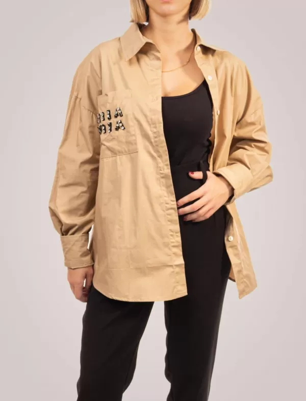 OBVIO Camisa Lara Marron>Mujer Tops Y Camisas