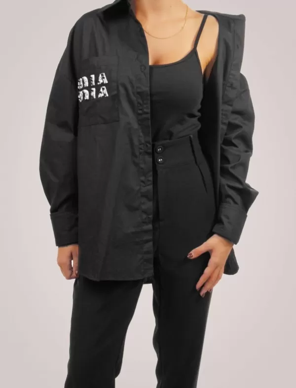 OBVIO Camisa Lara Negro>Mujer Tops Y Camisas