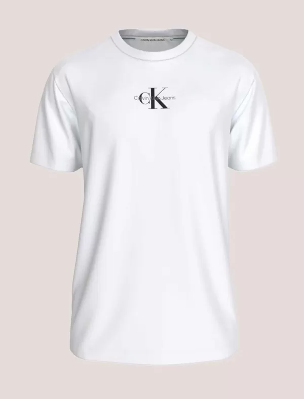 CALVIN KLEIN Camiseta Hombre Monologo Regular Tee Blanco>Hombre Camisetas