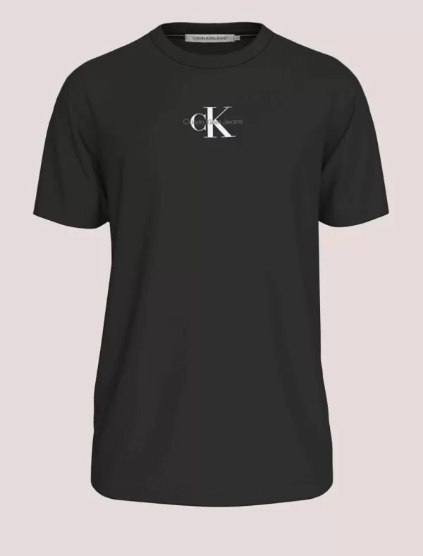 CALVIN KLEIN Camiseta Hombre Monologo Regular Tee Negro>Hombre Camisetas