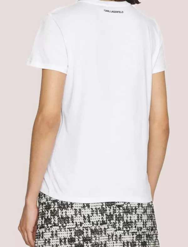 KARL LAGERFELD Camiseta Boucle Choupette T-Shirt Blanco>Mujer Camisetas