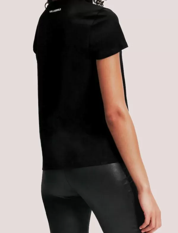 KARL LAGERFELD Camiseta Boucle Karl T-Shirt Negro>Mujer Camisetas