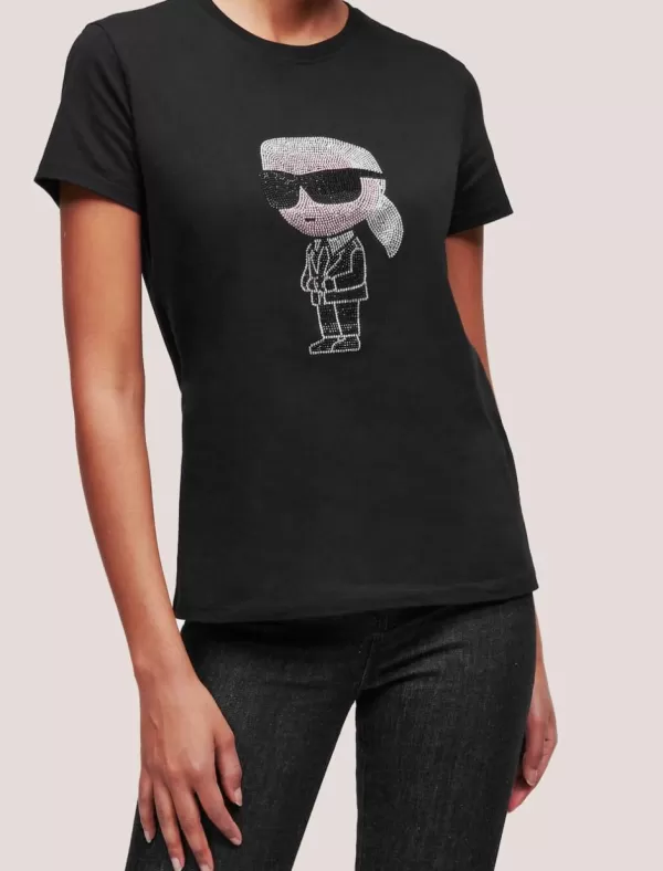 KARL LAGERFELD Camiseta Ikonik 2.0 Karl Rs T-Shirt Negro>Mujer Camisetas