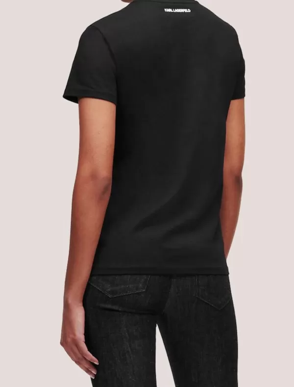 KARL LAGERFELD Camiseta Ikonik 2.0 Karl Rs T-Shirt Negro>Mujer Camisetas