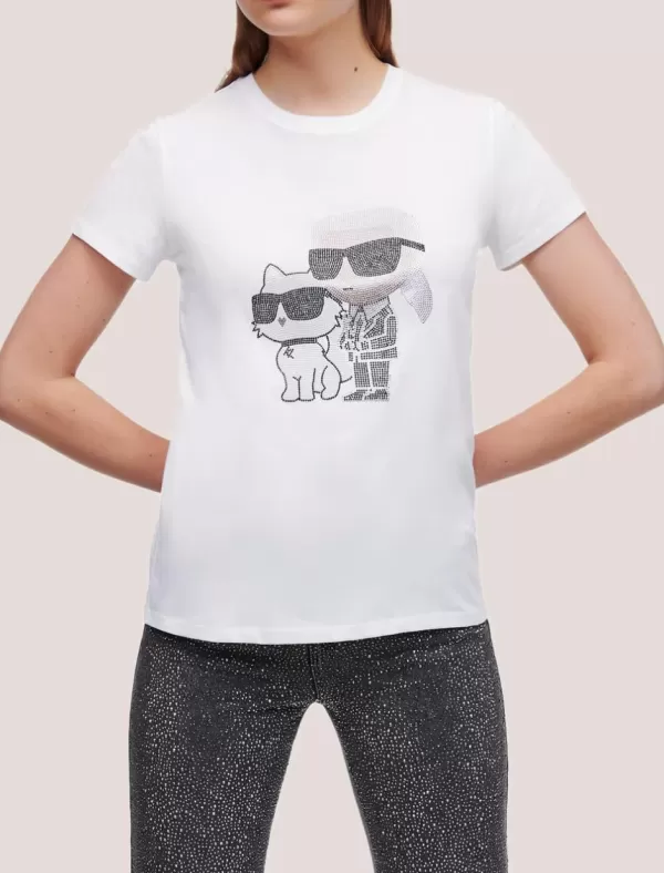 KARL LAGERFELD Camiseta Ikonik 2.0 Rs T-Shirt Blanco>Mujer Camisetas