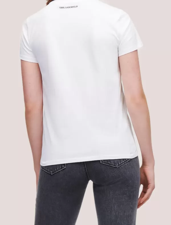 KARL LAGERFELD Camiseta Ikonik 2.0 Rs T-Shirt Blanco>Mujer Camisetas