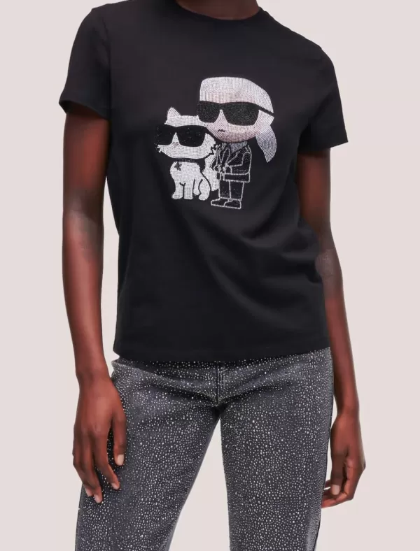 KARL LAGERFELD Camiseta Ikonik 2.0 Rs T-Shirt Negro>Mujer Camisetas
