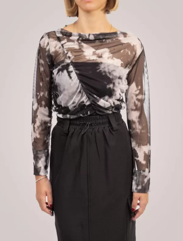 OBVIO Camiseta Luna Negro>Mujer Camisetas