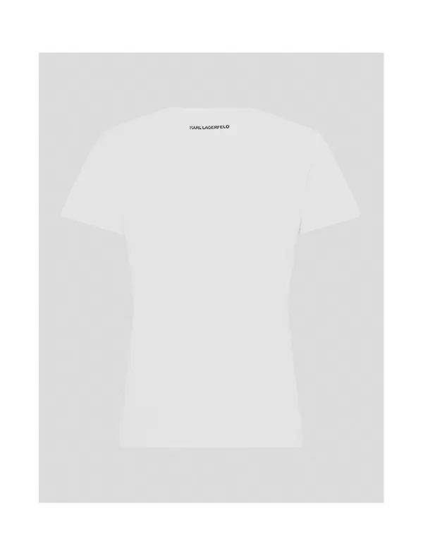 KARL LAGERFELD Camisetas Ikonik 2.0 Karl Logo T-Shirt Blanco>Mujer Camisetas