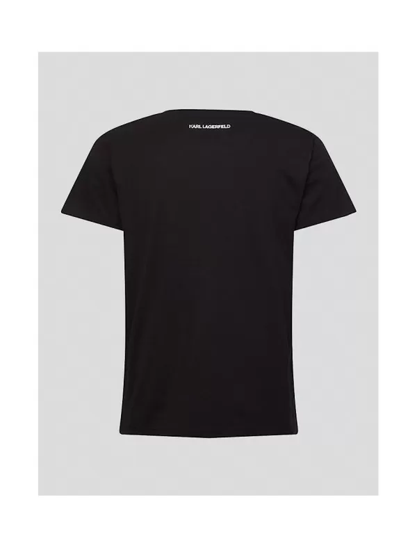 KARL LAGERFELD Camisetas Ikonik 2.0 Karl Logo T-Shirt Negro>Mujer Camisetas