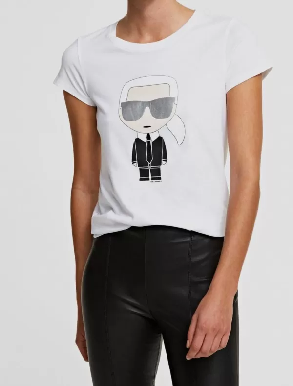 KARL LAGERFELD Camisetas Ikonik 2.0 Karl T-Shirt Blanco>Mujer Camisetas