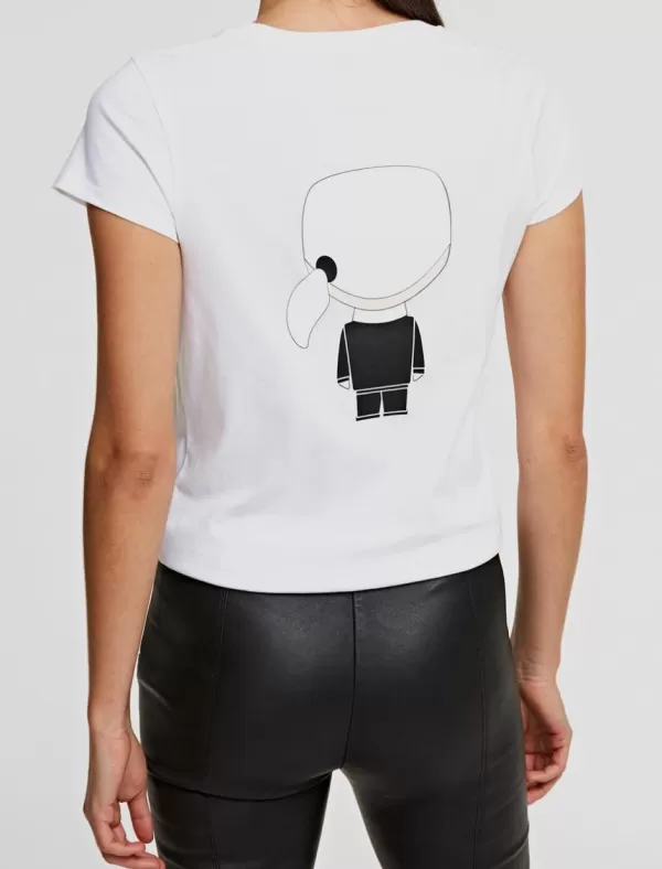 KARL LAGERFELD Camisetas Ikonik 2.0 Karl T-Shirt Blanco>Mujer Camisetas