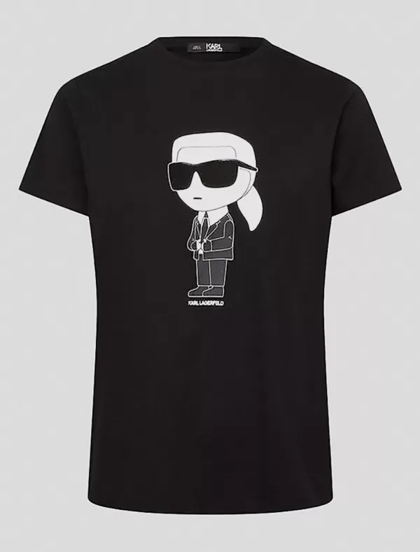 KARL LAGERFELD Camisetas Ikonik 2.0 Karl T-Shirt Negro>Mujer Camisetas