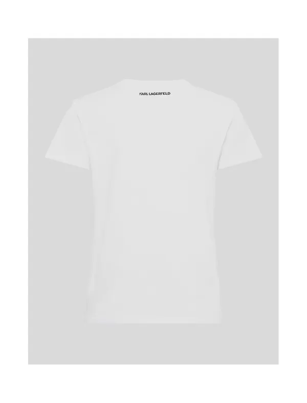 KARL LAGERFELD Camisetas Ikonik 2.0 T-Shirt Blanco>Mujer Camisetas