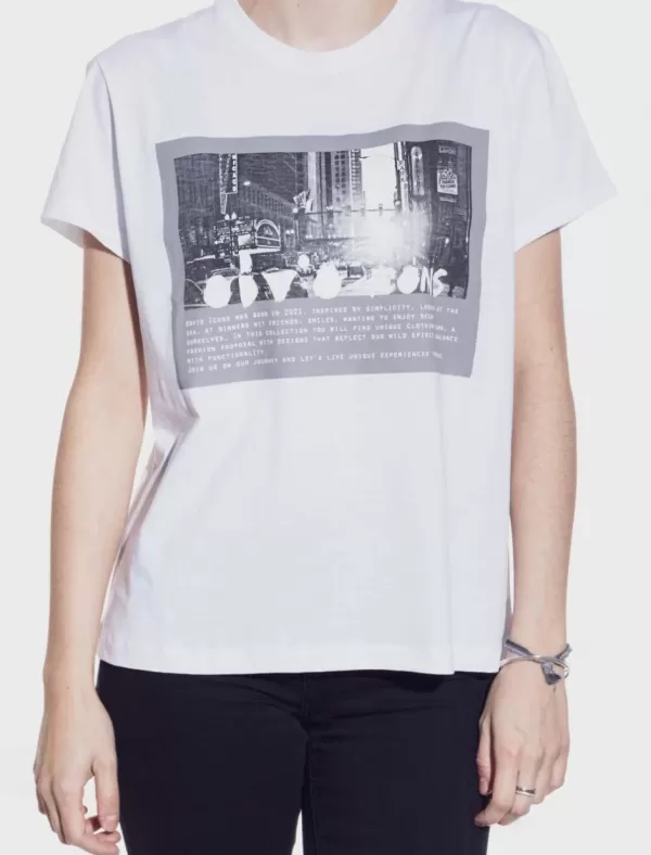 OBVIO Camisetas Eubea Blanco>Mujer Camisetas