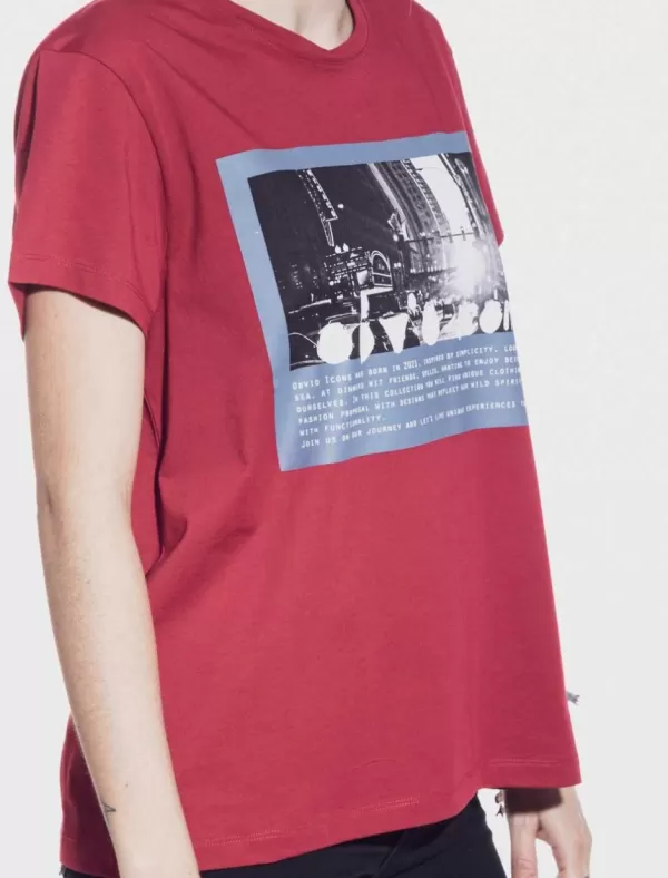 OBVIO Camisetas Eubea Burdeos>Mujer Camisetas
