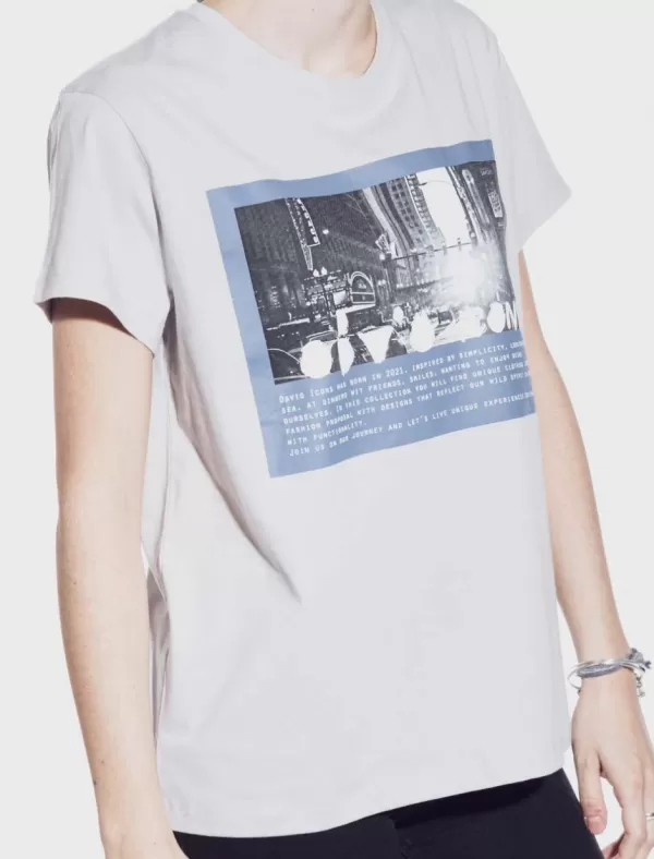 OBVIO Camisetas Eubea Gris>Mujer Camisetas