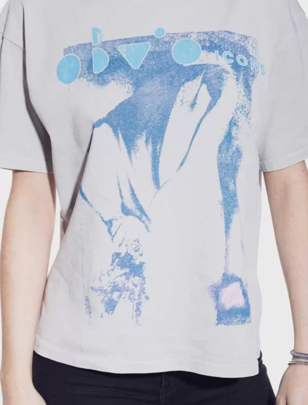 OBVIO Camisetas Rodas Gris>Mujer Camisetas