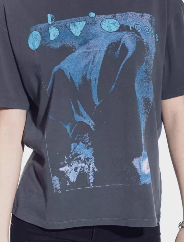 OBVIO Camisetas Rodas Negro>Mujer Camisetas