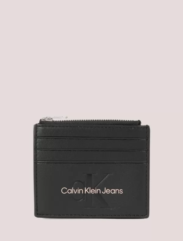 CALVIN KLEIN Cartera Mujer Sculpted Cardcase 6Ccmono Negro>Mujer Carteras