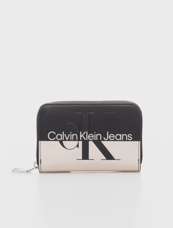 CALVIN KLEIN Carteras Mujer Sculped Med Zip Around Hero Negro>Mujer Carteras