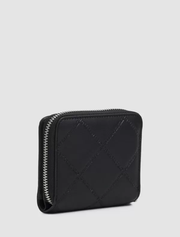 KARL LAGERFELD Carteras Mujer K/Skuare Embossed Sm Zip Wit Negro>Mujer Carteras